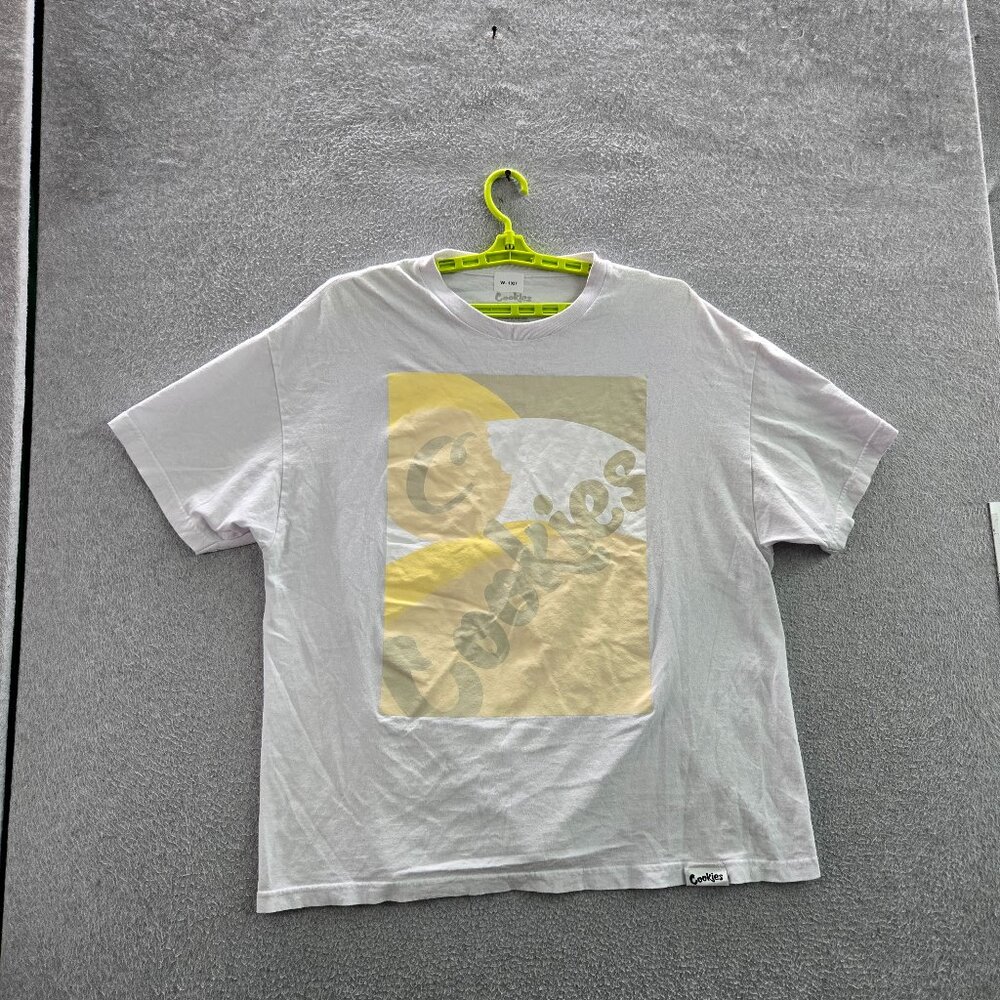 Cookies Men Shirt 2X White Graphic Short Sleeve Logo Skater Tee